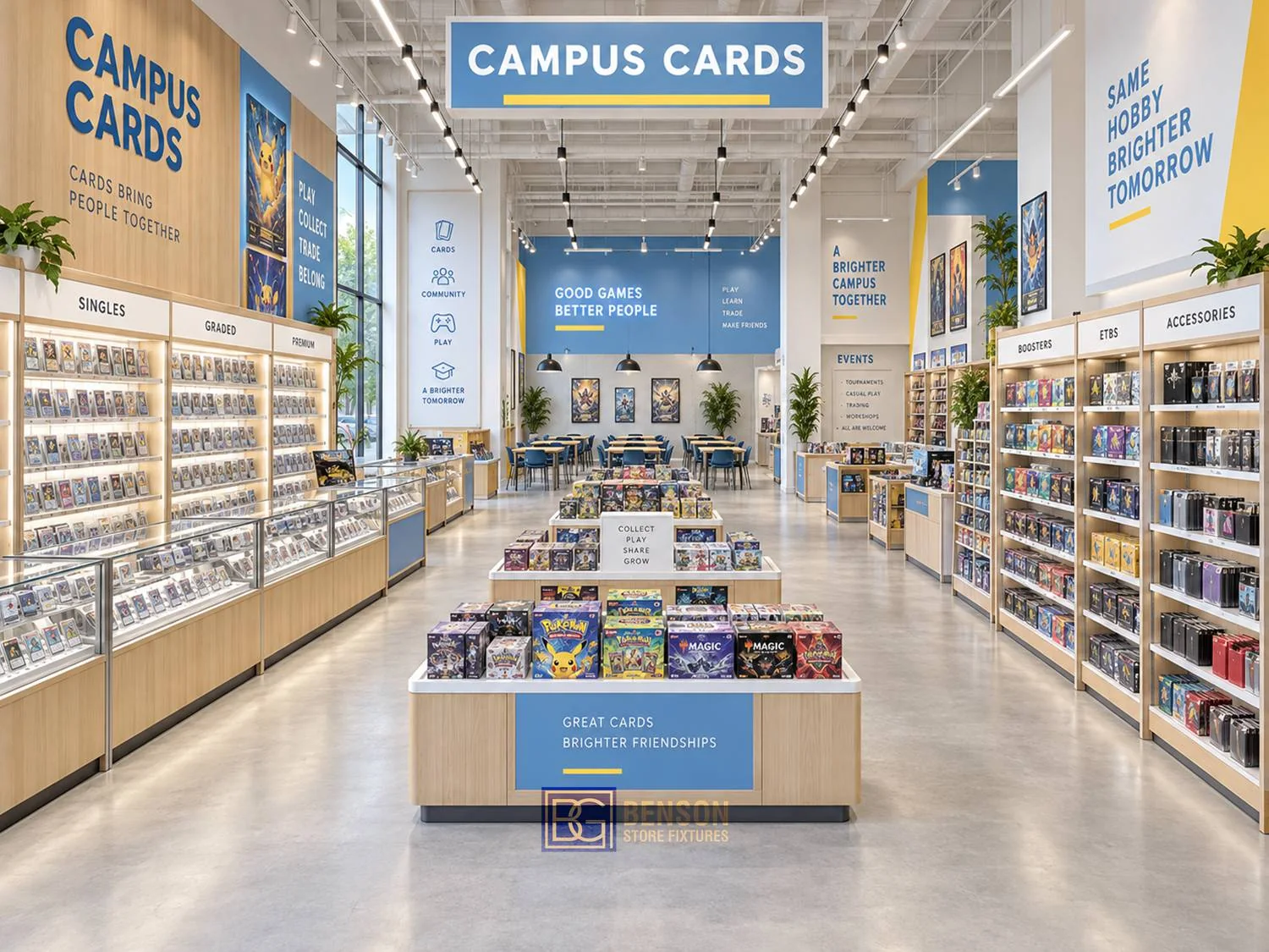 Gaming Store Display Shelves — store layout reference