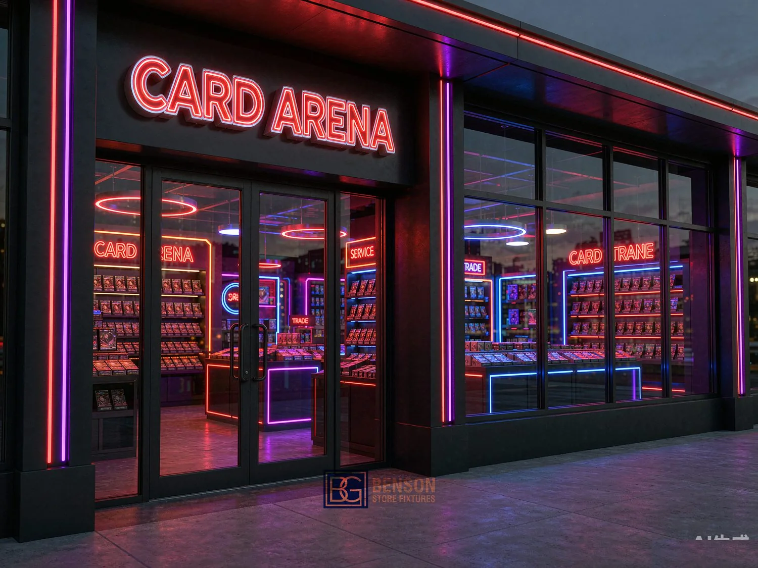 Neon Game and Card Store, group 16, reference view 5