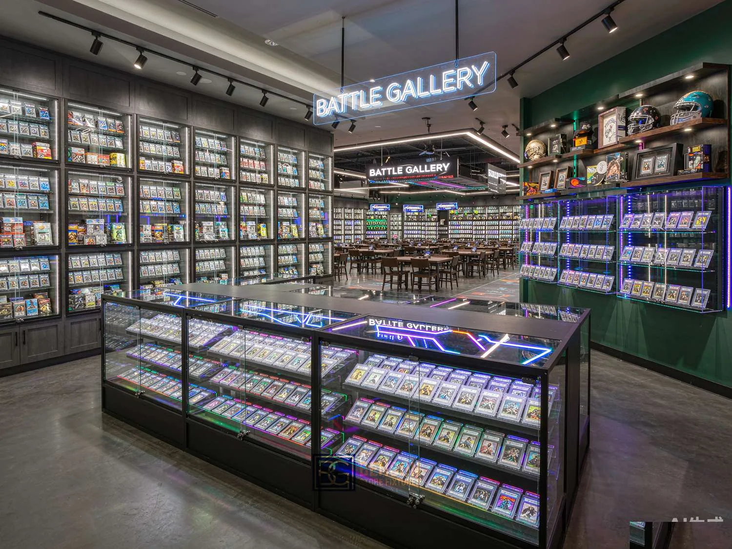 Card Shop Gondola Shelving — store layout reference