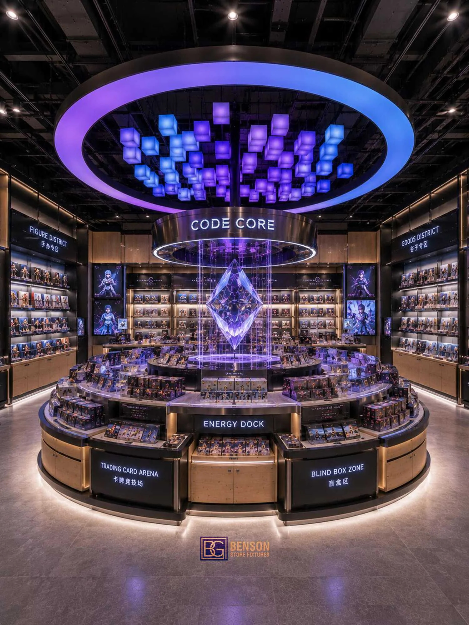 Curved Trading Counter Store, group 5, reference view 5