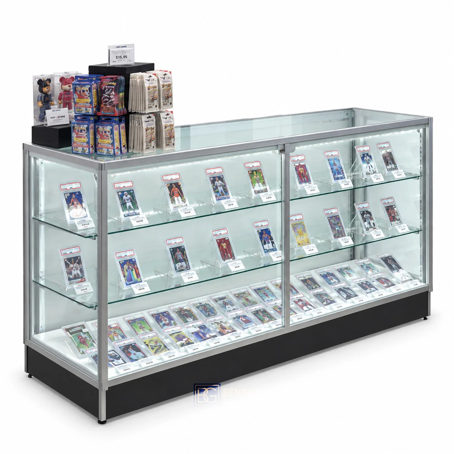 Baseball Card Display Rack — individual fixture reference